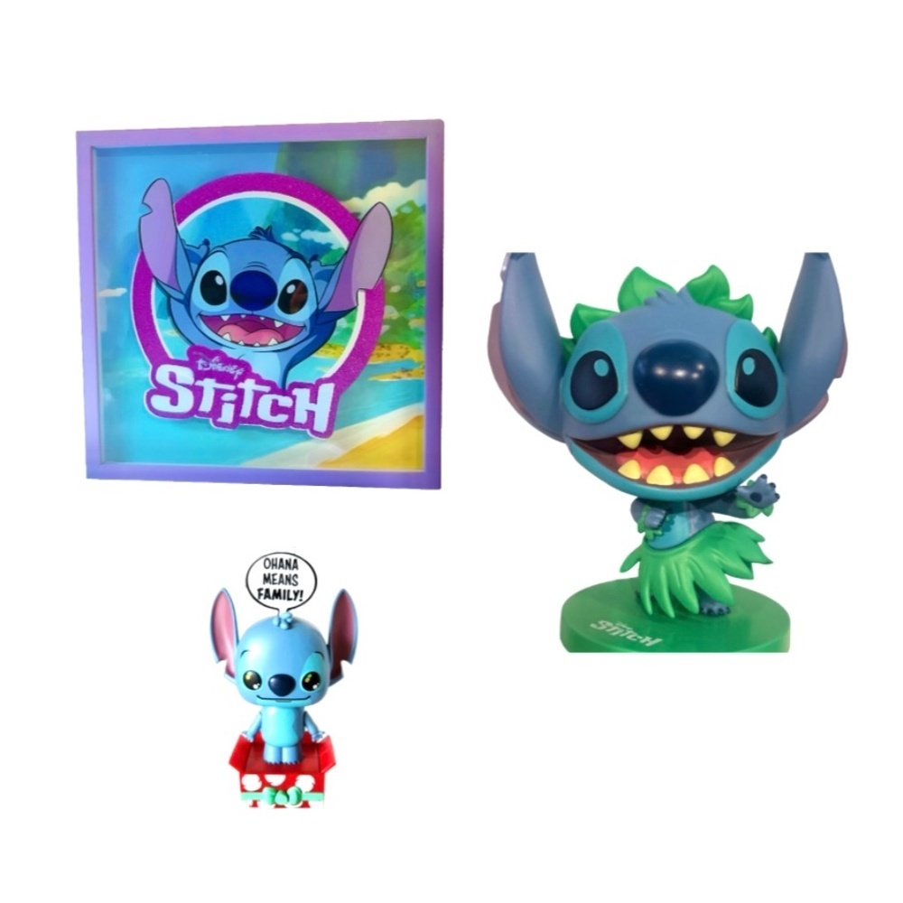Disney Stitch Bundle Wall Art Popsies Figure CultureFly Vinyl 9”